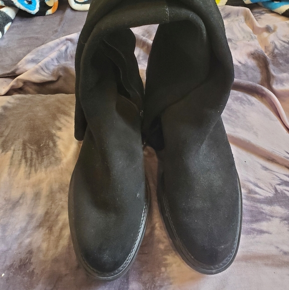 Over the knee suade boots - Picture 4 of 11